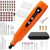 Sweetone Utensile Rotante Multifunzione Senza Fili 3,7 V - 5 Velocità Regolabili, LED Integrato, 58 Accessori, Mini Trapano per Foratura, Levigatura, Lucidatura, Incisione, Ricarica USB-C