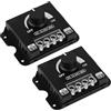 Wafuesh Set di 4 Dimmer LED DC 12 V 24 V per striscia LED regolatore di luminosità striscia luminosa PWM regolatore 30 A,Facile Installazione in Metallo, Perfetto per Lampadine Dimmabili e Non Dimmabili (2)