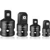 GGTTNRT Set di 4 adattatori e riduttori per bussole a percussione, kit adattatore a cricchetto in acciaio CR-V con adattatore da 1/2 a 3/8, 1/4 a 3/8, strumento adattatore per chiave a bussola per