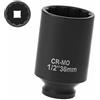 HBYMYDA 1/2″ Chiave Bussola 36 mm CR-MO Bussole a Impatto Bussola Poligonali | 78mm Profonda12 Punto per Chiave Dinamometrica Avvitatore a Percussione