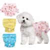 Nobleza 3 Pezzi Pannolini Cane Femmina, Mutande Lavabile per Cani in Calore, Pannoloni per Cani Femmina Ciclo, Assorbenti, Riutilizzabili, M, Vita 40-50cm