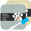 Mateeylife 2 PCS lick mat per cani con Ventosa,Grande Tappetino da leccare | Licking Mat per Cane Gatti,Lick Mat con Spatola e Spazzola Bpa Free,Pad Leccare Per Bagno Toelettatura Alleviare L'Ansia
