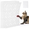 Uross Set di 10 tappetini protettivi per gatti, 41 x 33 cm, quadrati, con punte in plastica da 2,5 cm, deterrente per gatti, cani, interni ed esterni