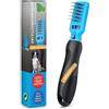 BluePet Pettine Taglianodi Professionale per Pelo Cani Gatti, Rimuove Nodi | Pettine Professionale Taglianodi, Rastrello per districare il Pelo di Cani e Gatti. Gancio districante, Taglianuti (Mancini)