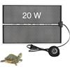 bangminda Tappetino Riscaldanti Rettili Regolabile 42x28 cm Tappetino Riscaldante per Tartaruga Serpenti Lucertola Geco Regolazione della Temperatura a 7 Livelli Timer a 3 Livelli (1 Pezzo)