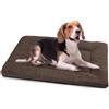 BaoDan Cuccia Cane Interno Taglia Grande, 90x60 cm Cuscino Cane Lavabile | Marrone, Cuscino per Cani Confortevole, Letto per Cani Gatto con Base Antiscivolo, Pelosa Morbida