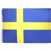 AZ FLAG Bandiera Svezia 90x60 cm Stendardo Svedese Poliestere Leggero Asola | Uso interno bandiera decorativa Sverige doppie cuciture e bordi rinforzati con guaina per asta
