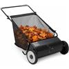 Garvee Spazzatrice Manuale A Spinta 53 Cm 4 Spazzole Rotanti Giardino | Altezza Regolabile, Sacco Raccolta 3,5 Cu Ft, Ruote In Gomma, Telaio In Acciaio, Pulizia Foglie Ed Erba