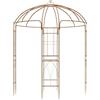 CLP Gazebo da Giardino Resistente Keira, Arco con griglia, 270x200 cm, Struttura in Acciaio Verniciato, Stabile e Decorativo per terrazza | Colore Marrone
