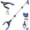 xuefenfei 110cm Pieghevole Pinza Raccogli Oggetti, Pinza Telescopica con Testa di Presa Ampia Ruotabile a 360°, per Anziani, Disabili, Donne Incinte