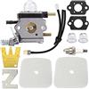 ZAMDOE Ricambio carburatore C1U-K54A per Mantis a 2 Tempi 7222 7222E 7222M 7225 7230 7234 7240 7920 7924 motozappa/coltivatore, con guarnizioni della Candela del Filtro dell'Aria