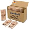 FALLENHELD Trappole per Topi in Legno, Set da 20 - Formato Pro | Senza veleno né chimica · Prodotte in Germania · Faggio massello e filo d'acciaio · Pronte all'uso · 20 pezzi