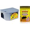 Sandokan, Trappola per Topi e Ratti con Esca Topicida Inclusa, Kit Derattizzazione Completo Interno ed Esterno, Scatole Porta Esca Sicure con Chiave per Topi Grandi e Piccoli, Made in Italy