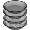 Mulctun 4 setacci per terreno da 30 cm W per giardinaggio, 2,4,6,8 mm, setaccio a griglia per secchio da 5 galloni, setaccio in acciaio inox, setaccio per compost per catturare sporco, sabbia, rocce e compost