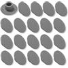 cyclingcolors 20x coprivite tappo vite M5 grigio brugola esagonale plastica cappuccio bullone mobili