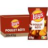 LAY'S Chips, pollo fritto, 20 x 45 g