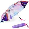 BONNYCO Ombrello Pieghevole Bambina Frozen con Custodia da Viaggio | Mini Ombrello Antivento con Struttura Rinforzata. Ombrellino Bambini Portatile per Zaino. Idea Regali Originali Ragazzi