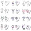 FIOROYAL 12 Paia Orecchini Clip Bambina Ragazze Anallergici Orecchini Senza Buco Per Ragazze Graziosa Farfalla Arcobaleno Fiore Stella Perla Gioielli Set Bambini