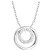 Sofia Milani - Collana da Donna in Argento 925 - con Pietra Zircone - Ciondolo a Cerchi