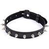 Kome Wairey Collana girocollo in pelle stile punk per donne e uomini, stile gotico, per ragazze, signore e adolescenti