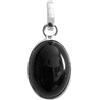 Bijoux et Objets - Ciondolo con onice nero in argento 925 - Dimensioni della pietra 10x14mm