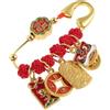 Gatuida Spilla di Sicurezza con Filo Rosso in Ottone Vintage per Maternità e Ragazzo Ragazza, Spilla Feng Shui Portafortuna Decorativa, Amuleto di Protezione Tradizionale Cinese per Donne