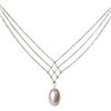HUGE TOMATO AAA perla d'acqua dolce ciondolo collana di perle delicata collana di perle a forma di rete placcata oro 18 K per le donne