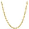 PRINS JEWELS Collana a catena in oro giallo 585 da 14 carati, unisex, larghezza 4 mm, lunghezza a scelta