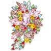 EVER FAITH Spilla Regalo, Marquise Cristallo Austriaco Sposa Mazzo di Fiori e Foglie Spilla