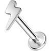 ZS ASTM F136 Titanio 16G 8mm Gioielli Piercing Per Conch, Trago, Helix, Lobo Dell'orecchio - Ipoallergenico Interna Filettatura Posteriore Piatta Cartilagine Orecchino a Bottone