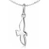 CLEVER SCHMUCK Collana in argento Sterling 925 con ciondolo a forma di aquila da 22 mm + catena ad ancora da 45 cm, in confezione per gioielli