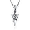 KINGWHYTE Collana con ciondolo a forma di martello di Thor, in argento Sterling 925, stile nordico, vintage, con runa vichinga Mjolnir Odino, gioiello di protezione, regalo per uomini e donne, Argento