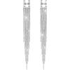 KristLand Orecchini Frange Vintage Lega Placcata Platino Donna