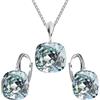 MŚ 1997 MENNICA ŚWIDNICKA Set di gioielli da donna in argento 925 con collana, cristalli di marca di alta qualità, orecchini con catena, regalo per donna
