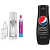 SodaStream Terra Megapack, Gasatore d'acqua per trasformare l'acqua in acqua frizzante & Concentrato per la preparazione di bevande dissetanti gassate al gusto Pepsi Max. 440ml