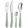 Pradel Essentiel Bistro1-2-3 Posate 24 pezzi per 6 persone, Verde | Servizio per posate per 6 persone, 24 posti, acciaio inox 18/0, adatto alla lavastoviglie