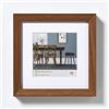 walther design Rovere Scuro 20 x 20 cm con passe-partout, Cornice in Legno Fiorito EF220P