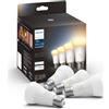 Philips Hue White, Lampadina smart LED, Attacco E27, Confezione da 2 | 9 W, Luce bianca, Dimmerabile, Controllo con bluetooth e Hue app, Smart Home, Compatibile con Alexa e Apple HomeKit