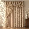 GOHD GOLDEN OCEAN HOME DECOR GOHD Roman Romance. - Tenda in organza stampata bruciata, con mantovana e supporto in taffetà (sabbia, 139,7 x 213,4 cm + 2 mantovana attaccata