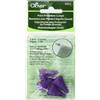 Clover Cl0333-L - Protezioni per Punta Dell'Ago 4 Pezzi, Grande, Viola