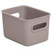 TATAY Scatola Portaoggetti Baobab Senza BPA Design Compatto Versatile | Scatola Portaoggetti Casa | Capacità 1,5 L | Misure 12.5x16.4x10 cm | Materiale Senza BPA | Manici Integrati