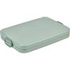 Mepal - Porta Pranzo Take A Break Piatto - Sacco per il Pranzo Ideale per la Borsa o lo Zaino del Computer - Porta Pranzo Piatto per 2 Panini o 4 Fette di Pane - 800 ml - Nordic Sage