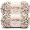 Caron Simply Me - Gomitolo di filato per mosaico Claypot, 2 confezioni da 140 g, 62% acrilico, 20% nylon, 18% lana, #5 Bulky, 140 m, per maglia/uncinetto