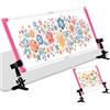 XEmbro Grande cornice di scorrimento per ricamo, regolabile, per punto croce, telaio con clip in plastica per ricamo, telaio per ago perforato, telaio per ricamo a punto croce, ricamo (87 x 36 cm)