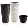 Prosperplast Zanvic Vaso MOD. Sandy Slim 350. Misura 35 x 61 cm, antrcita, 35 cm
