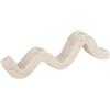 Bloomingville Portacandele a doppio cono in marmo Wave, bianco
