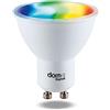 Beghelli - Lampadina LED Smart SPOT GU10 RGB-CCT WiFi Compatibile con Alexa, App Dom-e, Regolabile Intensità, Colori, Luce Calda e Fredda, Controllo Vocale, Domotica Facile, 1 Unità, Bianco