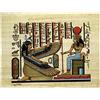 Discoveries Egyptian Imports Papiro dipinto - Ma'at e Iside - 19,68 cm per 27,30 cm