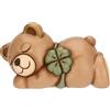 Thun Teddy con Quadrifoglio, Piccolo, Ceramica, Collezione Altro novità 2025, 10 x 5,7 x 6 cm