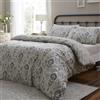 Dreams & Drapes Set copripiumino di design, 100% cotone, matrimoniale 200 x 200 cm, naturale, stampa classica in stile Ogee, 68 fili